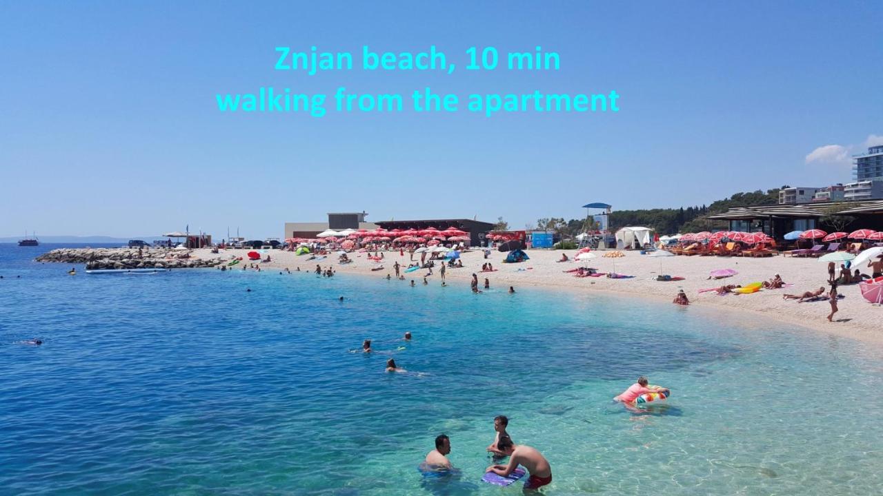 Modern Apt With Terrace 4 Min Walk To The Beach Split Eksteriør billede